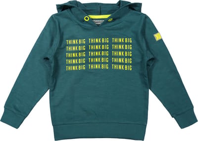 DJ Dutchjeans jongens hoodie Think Big Green - Maat 140