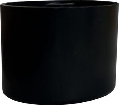 Meubelpoot zwart rond Ø 5 cm en hoogte 3,5 cm van kunststof - Set van 4 stuks