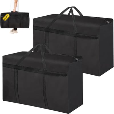 Grote Opbergzakken voor Kleding en Beddengoed, Set van 2, 120 L, Ideaal voor Organisatie en Opslag