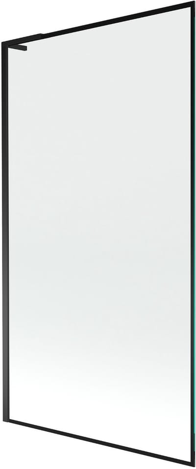 Mexen Next L badwand scherm 1-delig 100 x 150 , zwart frame, zwart - 895-100-000-03-70-70