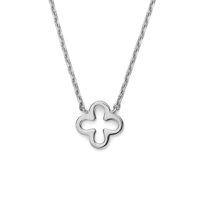 New Bling - 9NBG-0802W - gouden ketting met klaver - 14 karaat - 42 + 3cm