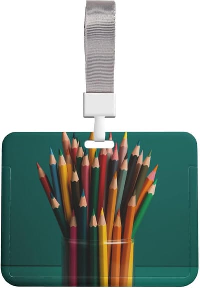 ID-kaart houder - Naamplaatje badge - Kantoor werk - Waterdicht en stofdicht - 10 x 8 cm - Transparant