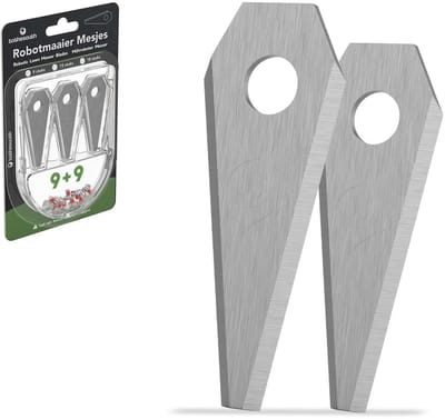 To the South® Universele Robotmaaier Mesjes geschikt voor o.a. Bosch Indego & Honda Miimo HRM 40 (Live) & HRM 70 Live - Staal - 9 Stuks