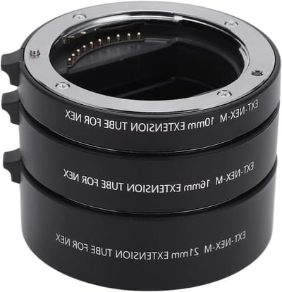 Macro Extension Tube Set voor E Mount Lens - 10mm, 16mm, 21mm - Autofocus, Metalen Adapter, Geschikt voor Close-up Fotografie