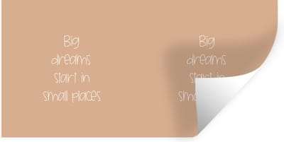 Muurstickers - Sticker Folie - Spreuken - Quotes - Big dreams start in small places - 40x20 cm - Plakfolie - Muurstickers Kinderkamer - Zelfklevend Behang - Zelfklevend behangpapier - Stickerfolie