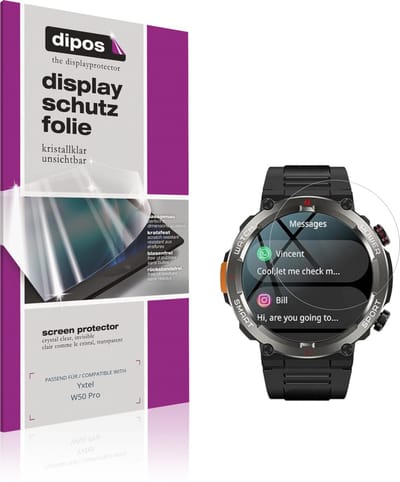 dipos – 6x Beschermfolie geschikt voor Yxtel W50 Pro | Krasbestendige & heldere Screenprotector Ultra-Thin