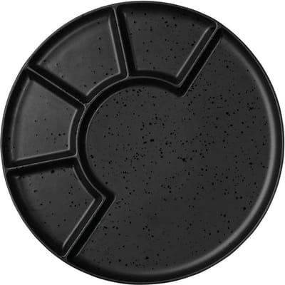 ASA Selection Gourmetbord Coppa Kuro - Porselein - Zwart - ø 24 cm