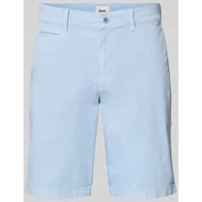 regular fit bermuda van katoenmix