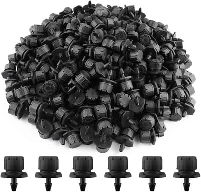 Druppelirrigatie Set - Micro Sproeiers - Planten Water Geven - 360 Graden Instelbaar - 200 Stuks - Zwart