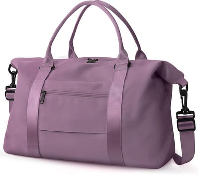 Reistas Duffle Bag – Waterdicht – Weekender Carry On – Handtas Vrouwen – Sporttas Mannen – Ziekenhuistas – Met Trolley Sleeve – Paars