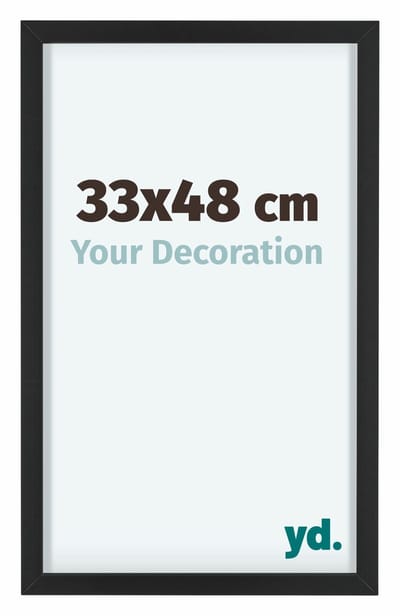 Your Decoration - Fotolijst 33x48 cm - Aluminium - Zwart - Virginia
