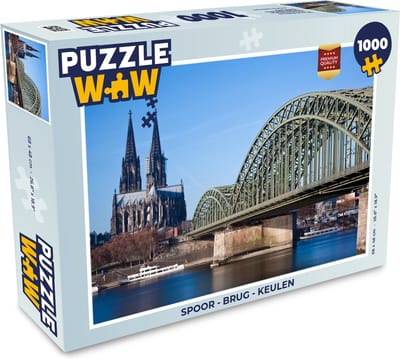 Puzzel Spoor - Brug - Keulen - Legpuzzel - Puzzel 1000 stukjes volwassenen
