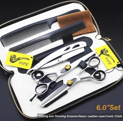 QizHido Professionele Schaar Set - Schaar set Japans Staal 440C - Schaar Set 6 Inch