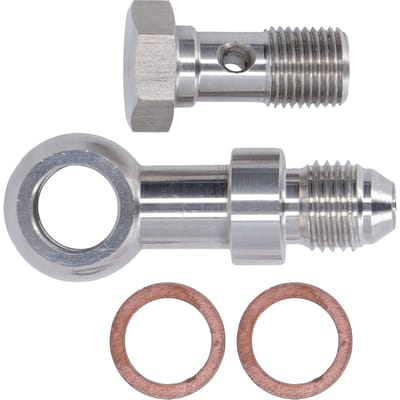 Kit Boulon Banjo d'Alimentation d'Huile Remplacement Restricteur Turbocompresseur pour Moteur Mitsubishi EVO 1‑10 4G63T 4B11T