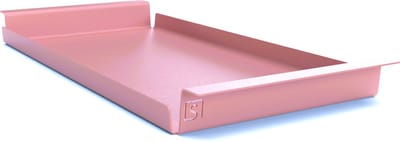 Steellish Dienblad Rechthoek - Tray - Aluminium - Roze - 61×29×5 cm
