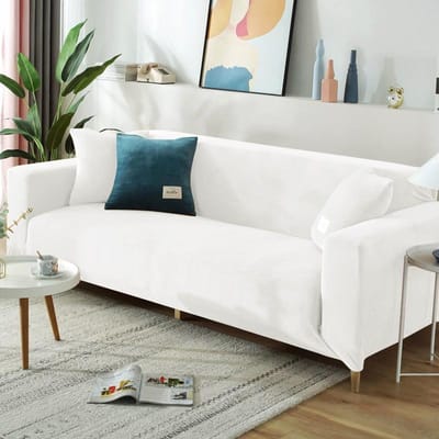Fluwelen Elastische Bankhoezen 1/2/3/4 Zitplaatsen Effen Bankhoes L-vormige Bankhoes Beschermer Bankhoezen 1 SEAT (90-140CM)
