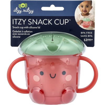itzy ritzy, Tasse à collation Itzy™, 12 mois et plus, fraise, 1 tasse black