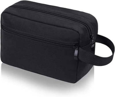 Toilettas voor heren, reis-toilettas voor dames, grote reis-toilettas voor heren, make-up tas met dubbele ritsopening, reis-toilettas voor toiletartikelen en accessoires, Medium, modern