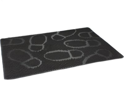 Buemag Deurmat - antislip met noppen - zwart - 60 x 40 cm - voor binnen en buiten - weerbestendig