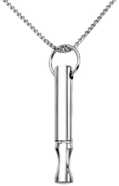 Ademketting -Ademhalingsketting - Adem meditatie - Meditatiefluitje - Ademfluitje - Ademhalingstrainer - Fluitje - Ademtrainer - Hyperventilatie Hulpmiddel - Rustig ademen - 2 stuks - CHPN