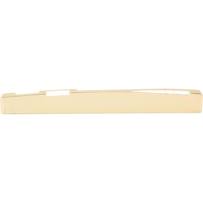 Akoestische Gitaar Zadel 74mm Metaal Goudkleurig Instrument Accessoire voor Vervanging white