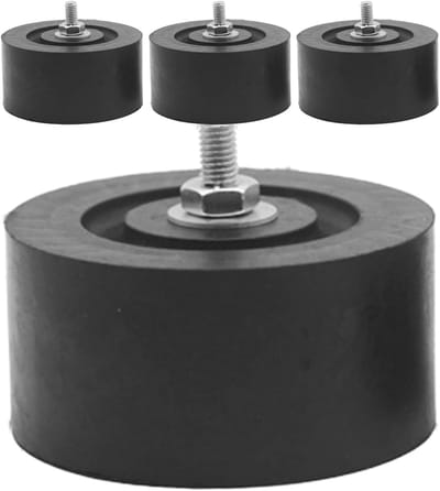 Anti-vibratiepads Airco - Isolator Schokdempers - Geluidsreductie - Verhoogt Luchtstroom - 4 Stuks - Meerkleurig
