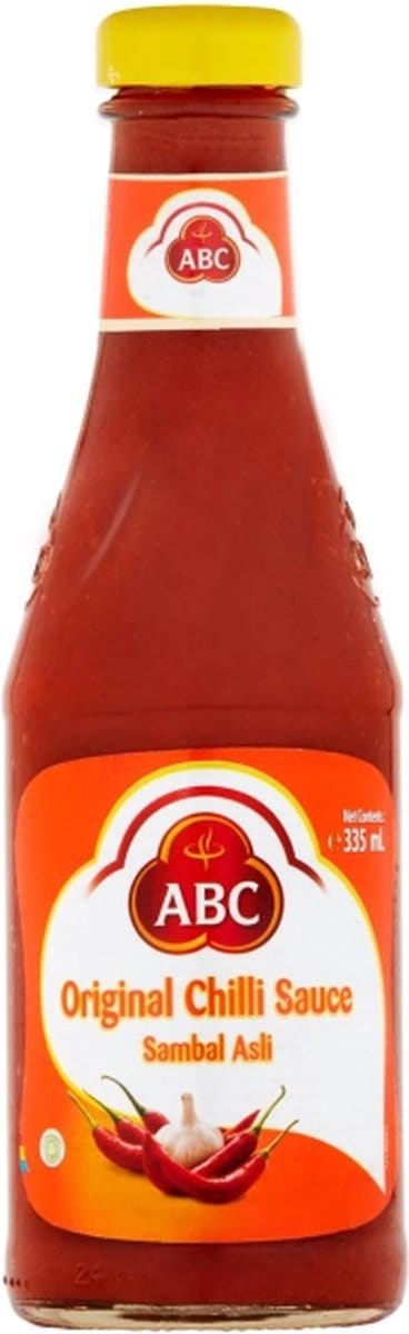 ABC Originele Chilisaus 335 ml - Kruidenrijke pittige saus perfect bij snacks en oosterse gerechten.