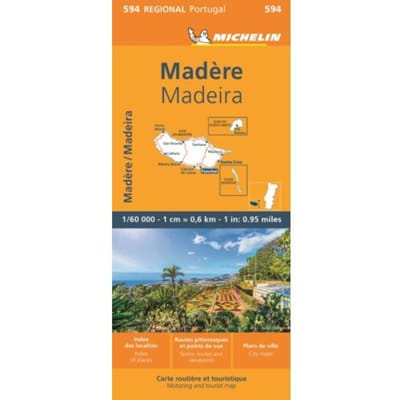 Michelin Wegenkaart 594 Madeira - Regionale Kaarten Michelin