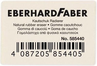Eberhard Faber gum - voor potlood - wit