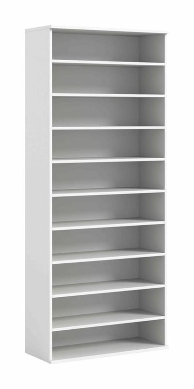 Projectxschoenenrek wit NB - 34x80x191cm