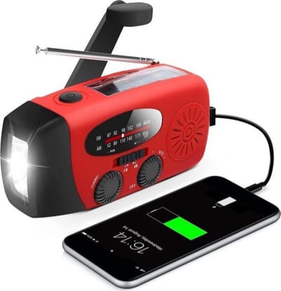 Noodradio Voor Rampen - Radio Opwindbaar - Survival - Noodradio Solar Opwindbaar - Outdoor - Overleving
