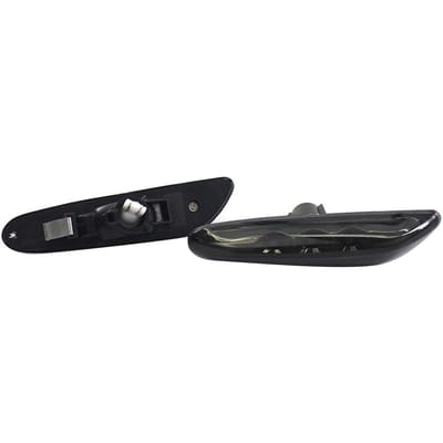 2 Pièces Lumière de Gabarit Latérale d'Aile LED Fumée Noire Clignotant Lampe de Remplacement pour BMW E82 E36 E39 E83 E84 E88 E46 black