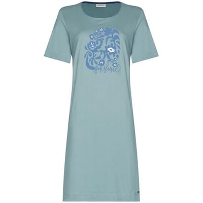 Pastunette - Nachthemd - Stone Blue - Katoen - Blauw - Maat 42