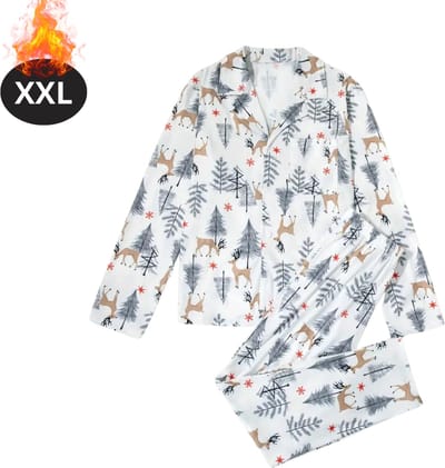 Bovista Kerst Pyjama - Heren - Kerstpyjama - Mannen - Slaapkleding Volwassenen - Set - Broek - Shirt - Christmas - Maat XXL