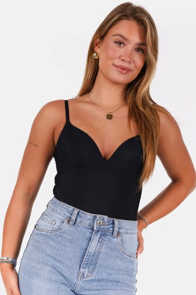 Getdrezzed Top - Maat: S - Body met voorgevormde cups zwart