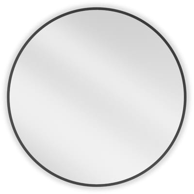 Mexen Loft ronde badkamerspiegel 70 , zwarte rand - 9850-070-070-000-70
