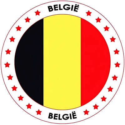 België Bierviltjes - Zwart/Geel/Rood