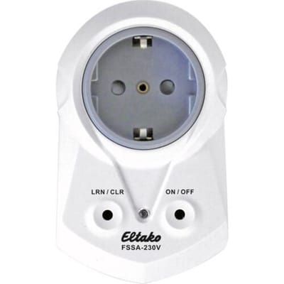 Eltako FSSA-230V Stopcontact Draadloos Tussenstekker Schakelvermogen (max.) 2000 W Bereik max. (in het vrije veld) 30 m