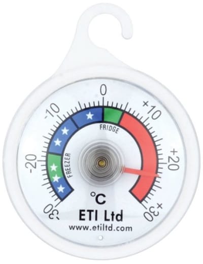 ETI - Koelkastthermometer 52mm - Nauwkeurige Koelkast & Diepvries Thermometer
