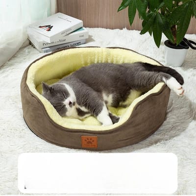 Chenil Quatre Saisons Universel Tapis Litière Chat Animal de Compagnie Teddy Petit Grand Chien Hiver Chaleureux Litière Chien Hiver gray