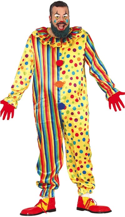 Fiestas Guirca - Jumpsuit Clown L (52-54) - Carnavalskleding - Carnaval - carnavalskleding 2027 - Carnaval kostuum