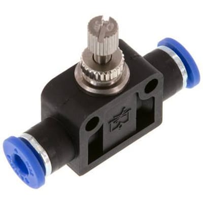 Recht Regelventiel 4 mm Messing/Nylon