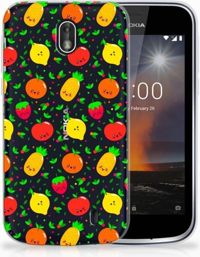 Nokia 1 Siliconen Case Fruits