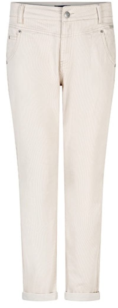 Red Button beige dames broek   Regular fit   5-Pocket zakken   Streep patroon   Knoop- en ritssluiting   Regular waist Beige 42