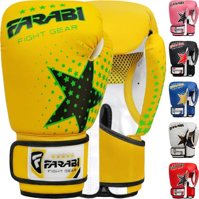 Kinder bokshandschoenen 6 oz voor jongens en meisjes – Perfect voor MMA, Muay Thai en training (leeftijd 5-10 jaar)
