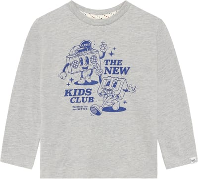 Noppies T-shirt Tee LS - Grey Melange - Maat 92