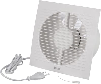 Badkamerventilator 150 mm met trekkoord voor badkamer en toilet