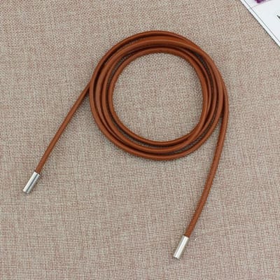 Ceinture fine à chaîne pour femme, simple, décorative, avec nœud pour robe, longue corde nouée, style vintage 150cm chameau