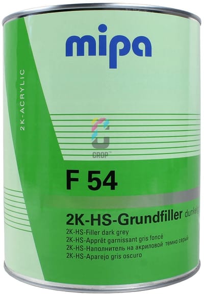MIPA F54 2K-HS-Grundierfiller - Primer - 4 liter - Donker grijs