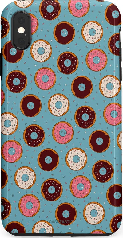 Casetastic Hoesje Geschikt voor Apple iPhone Xs Max - Stijlvolle Beschermende Duo-layer Case - Donut Dromen